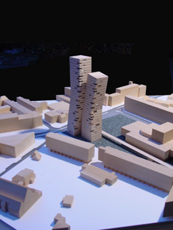 mecanoo: WOONTOREN LANGE JAN EN LANGE LIES, HEERLEN: maquette